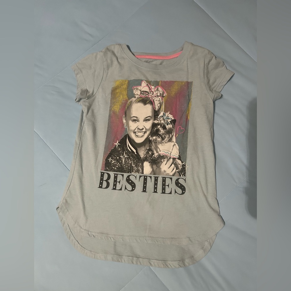 JoJo Siwa light blue and Pink Tee
